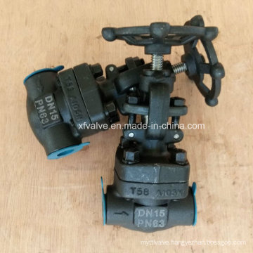 DIN Forged Carbon Steel A105 Thread End NPT Globe Valve